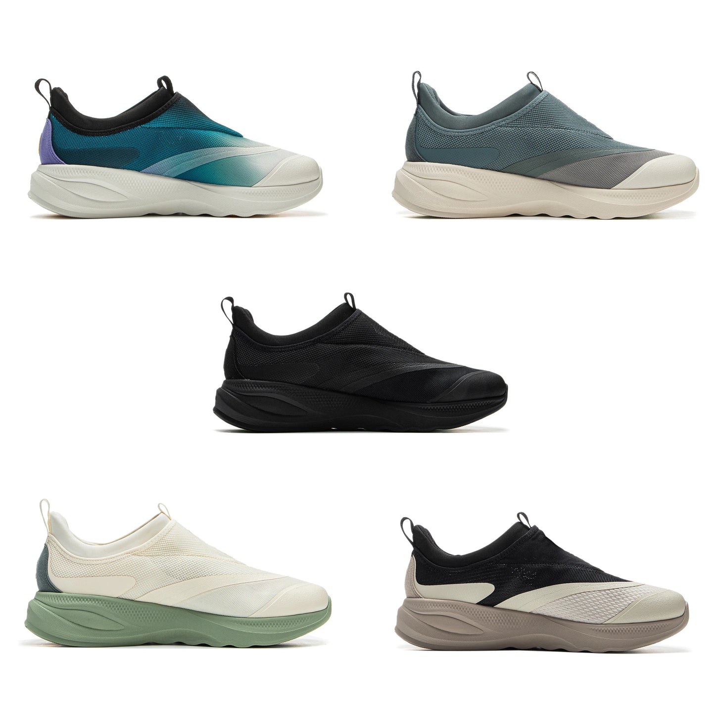 Li-Ning Men's SOFT GO 2 Walking Shoes COMFOAM Slip-On Soft Thick Heel Li-Ning Comfortable Wearable Sports Casual Shoes AGLV005