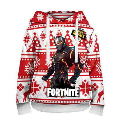 Fortnite Kids Sweatshirt Victory Royale 3D Printed Hoodies for Men, Women, and Children, Game Hooded Streetwear Pullover, Perfect Birthday Gift