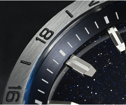 San Martin 39mm Aventurine Gemstone Dial Luxury Men's Watch NH34 GMT Automatic Mechanical Sapphire Waterproof Luminous SN0129
