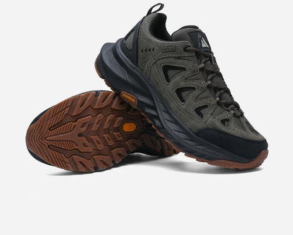 ‌Hikeup Men's Outdoor Hiking Shoes Lightweight Energy Return Trekking Walking Sports Shoes with Strong Grip & Support