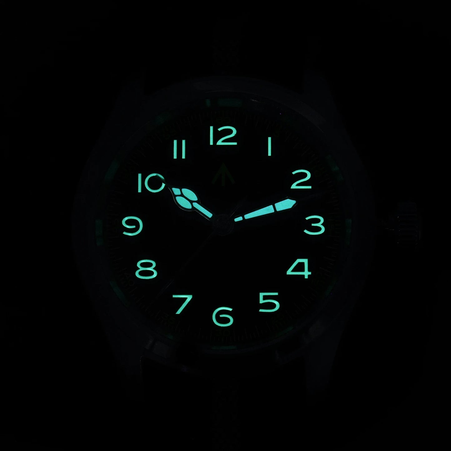 Militado ML08 Quartz Watch VH31 Movement Double Domed Sapphire Crystal Wristwatch Super C3 Green Luminous 38mm Vintage Watches