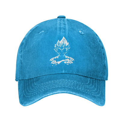 Dragon Ball Z Goku DBZ Unisex Style Baseball Caps Saiyan Distressed Denim Hats Cap Retro Workouts Unstructured Soft Snapback Cap, produit gaming premium Fraquane, équipement gamer