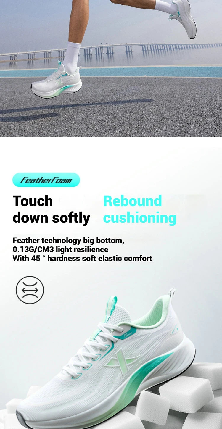 Xtep Light Wing 3 Running Shoes for Men 2025 Summer Fashion Cushion Shock Absorption Lightweight Advanced Sneakers 875219110034