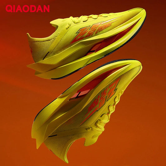 QIAODAN Feiying Plaid 3 Carbon Plate Men's Running Shoes 2026 Marathon Racing Sneakers Rebound Cushion Athletic Shoes QDB023262290