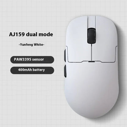 Rato Gaming Sem Fios AJAZZ AJ159 APEX Tri-Mode 8K, Sensor PAW3950 de Baixa Latência, Base de Carregamento, Personalizável, Leve, para PC Gamer