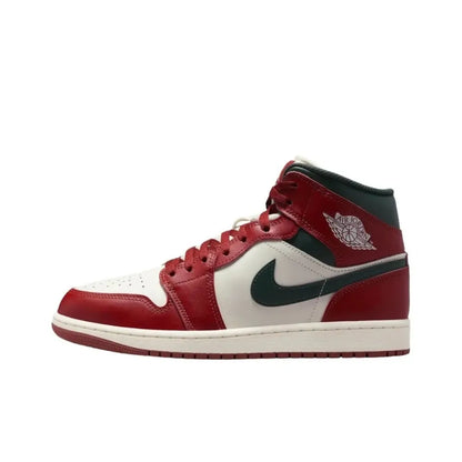 Nike Air Jordan 1 Mid unisex košarkarski copati, klasičen dizajn, protizdrsni in trpežni, izjemna zmogljivost BQ6472-009
