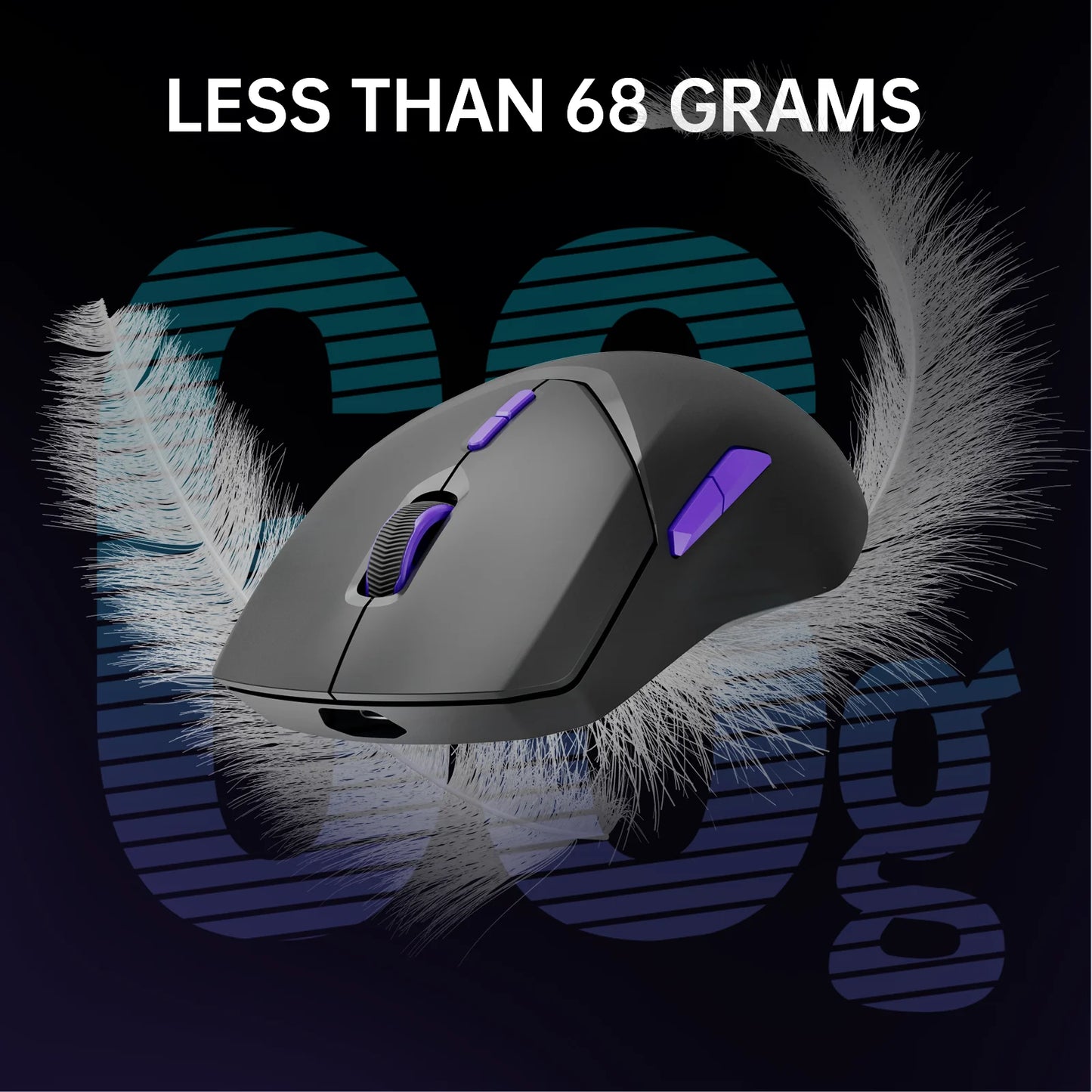 Rapoo VT9PRO/VT9Air 4K Wireless Gaming Mouse Superlight 26000DPI 4KHz Polling Rate 0.25ms Response Time 180H Battery Life PAW3398