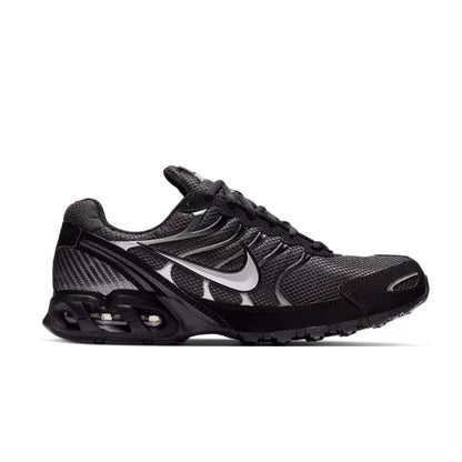 Nike Air Max Torch 4 Men's Low-Top Casual Running Shoes – Black/Silver, Lace-Up, Cushioned Sole, Breathable & Tough 343846-002