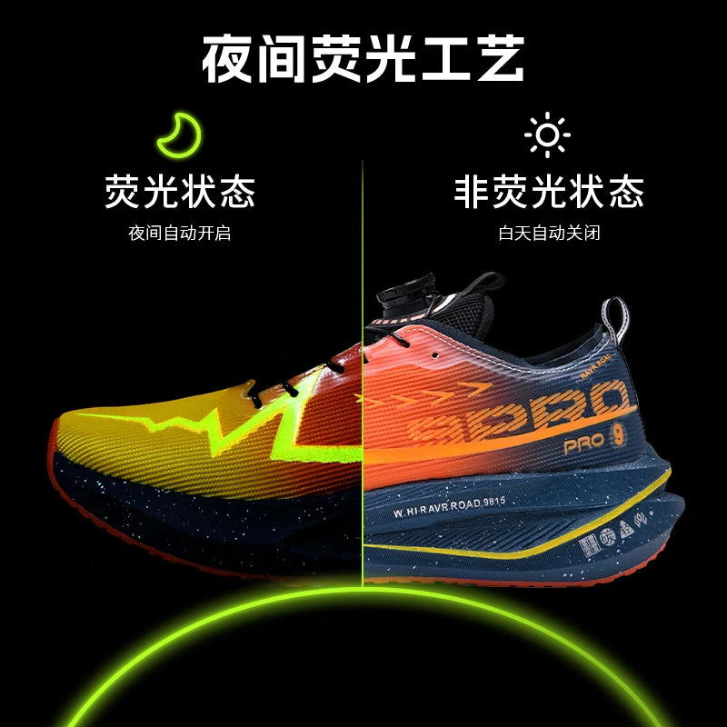 Laufschuhe für Herren mit Carbonplatte, Spezial-Sportschuhe, atmungsaktiv, leicht, bequeme rutschfeste Marathon-Sneaker für Damen