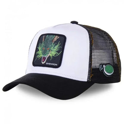 Dragon Ball Son Goku-baseballkasket til mænd, sommerkasket til rejser, broderet hiphop-solskærm, justerbar trucker-meshkasket