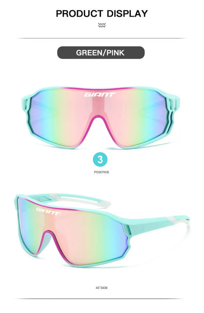 GIANT Cycling Glasses men and women UV400 Anti Fog HD REVO Lenses CE/ANSI Certified Cateye Design MTB/Road Bike