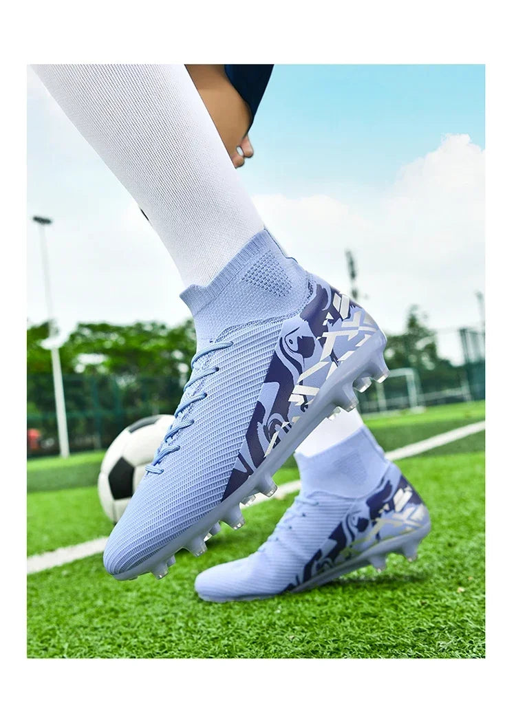 Chaussures de football roses tendance, chaussures de football professionnelles légères pour hommes, chaussures de football antidérapantes, crampons de football originaux, baskets