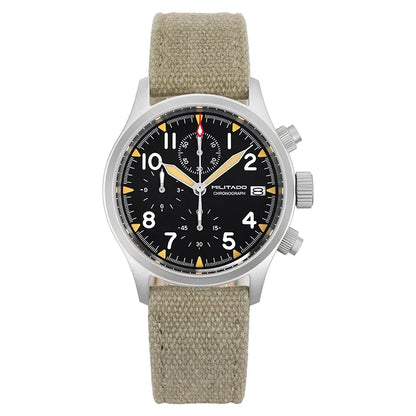 Militado VK61 VK67 Quarz-Chronographenuhr 39mm 316L-Edelstahlgehäuse 3 Zifferblätter wasserdicht 100M Multifunktions-Militäruhr