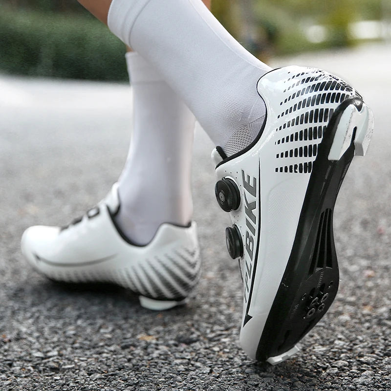New Men’s and Women’s Bicycle Shoes Outdoor Cycling Shoes with Three Functional Soles Professional Training Shoes