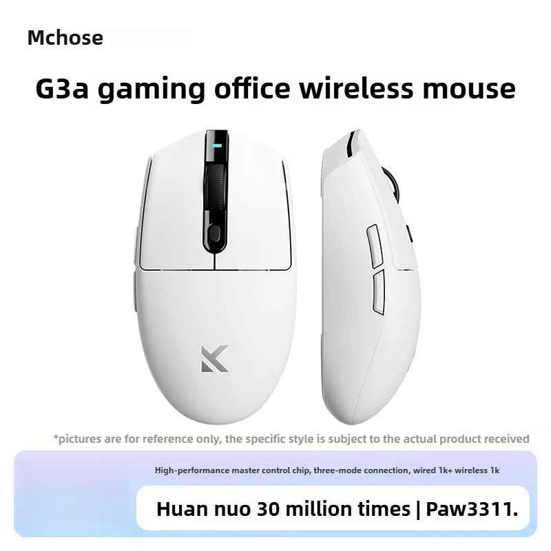 Ratón inalámbrico MCHOSE G3 V2 PRO Bluetooth trimodo ergonómico y ligero para portátil, oficina, gaming y accesorios de ordenador
