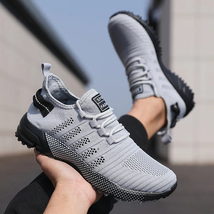 Men Casual Sneakers Mesh Lightweight Breathable Soft-Soled Running Shoes Slip-On Male Flats Loafers Shoe Trainers Zapatos Hombre