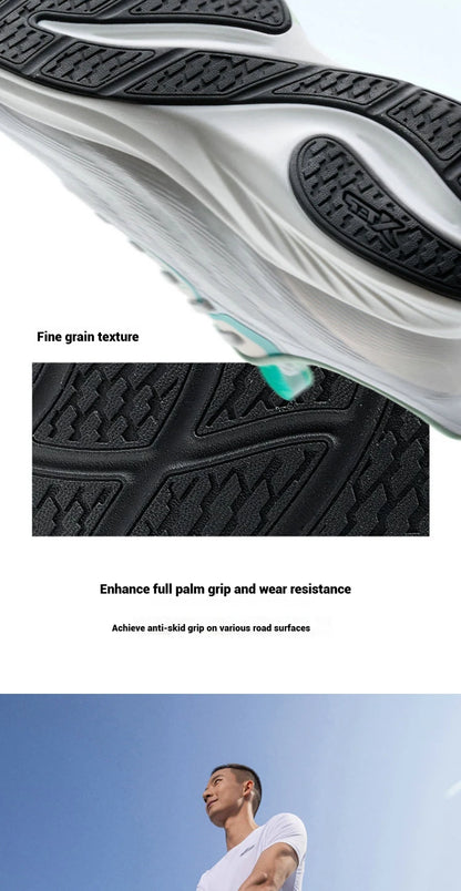 Xtep Light Wing 3 Running Shoes for Men 2025 Summer Fashion Cushion Shock Absorption Lightweight Advanced Sneakers 875219110034