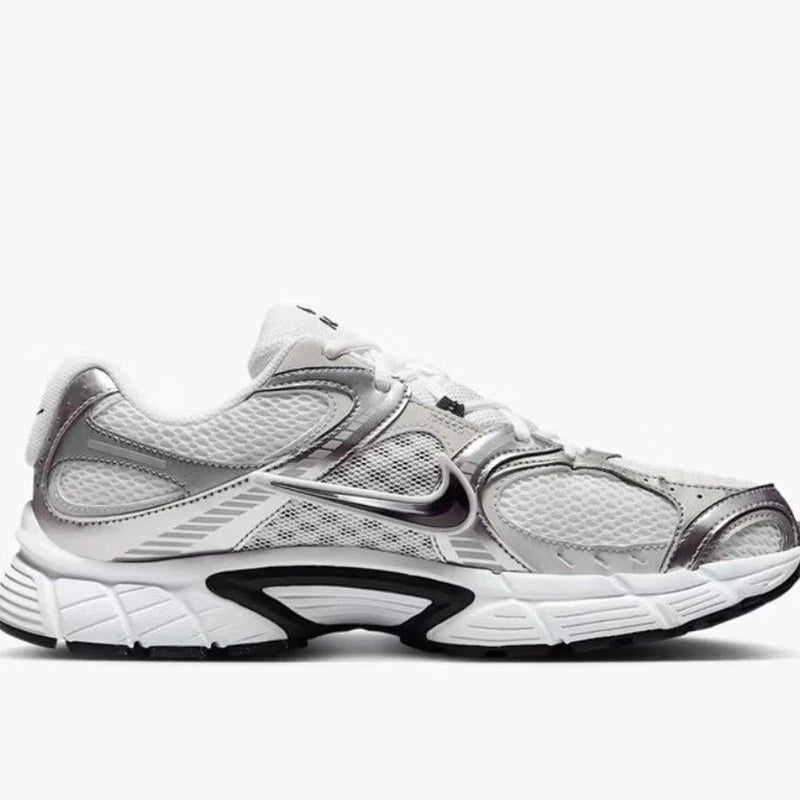 Nike V5 Rnr Comfortable, Soft, Non-Slip, Wear-Resistant, Low-Top Casual Running Shoes for Men, White and Silver HJ5228-104