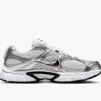 Nike V5 Rnr Comfortable, Soft, Non-Slip, Wear-Resistant, Low-Top Casual Running Shoes for Men, White and Silver HJ5228-104
