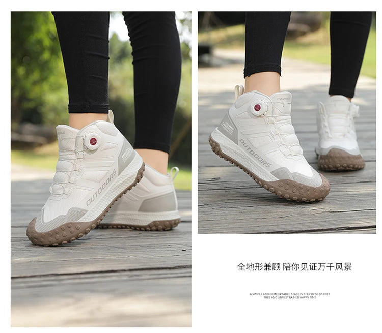 CAMSSOO Hiking Shoes Men Snow boots Outdoor Sports Climbing Shoes women Trekking Sneakers ankle boots hunting shoes travel boots