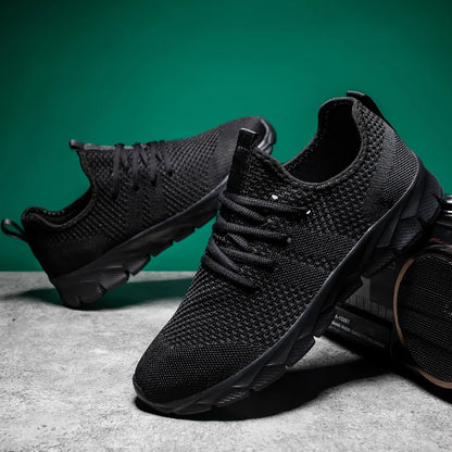 Zapatillas deportivas para hombre, ligeras y transpirables, para correr, para todas las estaciones, tallas grandes, clásicas, informales, deportivas, con suela gruesa, para caminar