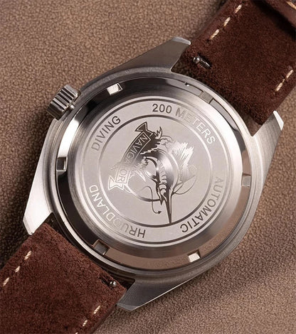 Hruodland 2026 new retro 41MM men's automatic mechanical watch Hangzhou K1 glass stainless steel waterproof 20Bar C3 reloj hombr