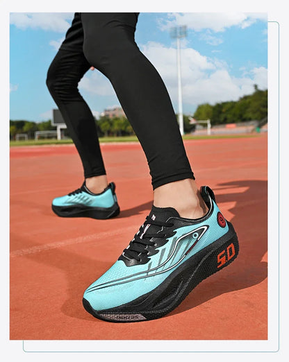 FourSeasons herensportschoenen CarbonPlate hardloopschoen, ademende marathon- en wedstrijdschoenen, comfortabele atletiek- en trainingsschoenen, wandelschoenen