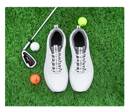 Lersure golfski čevlji za moške, vodoodporni golfski čevlji s špicami, profesionalna protizdrsna golfska obutev, športni copati, luksuzni športni čevlji