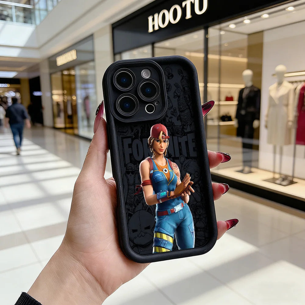 Game Fortnite Phone Case for iPhone 17e 17 16e 16 15 14 13 12 11 Air Pro Max Mini XR XS X 7 8 6 6s Plus Soft TPU Back Cover