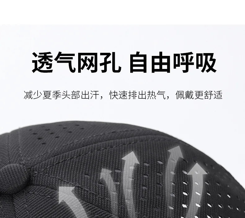 Big Size Closed Back Baseball Caps Mesh Breathable Trucker Caps for Big Heads Men Extra Large Head High Top Sports Cap 60cm 65cm