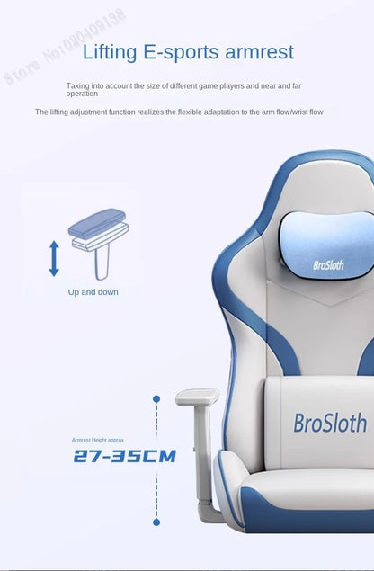 S6 Ergonomic Gaming Chair with Adjustable Backrest, Comfortable Computer Chair, Swivel Lift Chair with Armrests for Gaming & Office