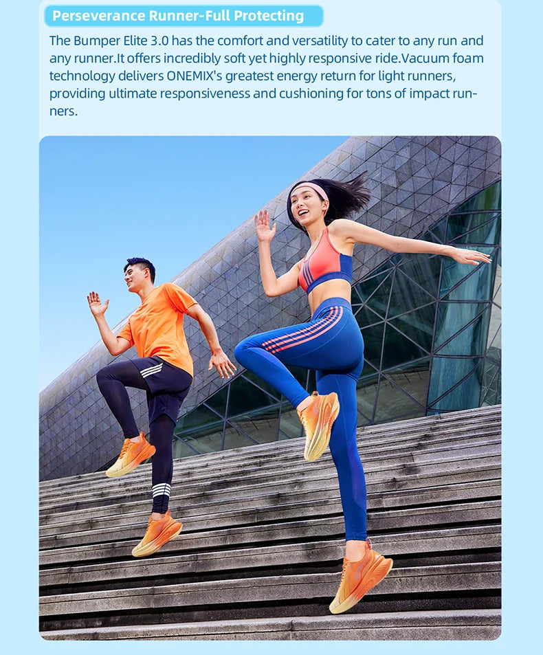 ONEMIX Nieuwe hardloopschoenen met demping voor heren, geschikt voor intensieve hardlopers, met veters, sportschoenen voor dames, antislip, outdoor, atletische herensneakers