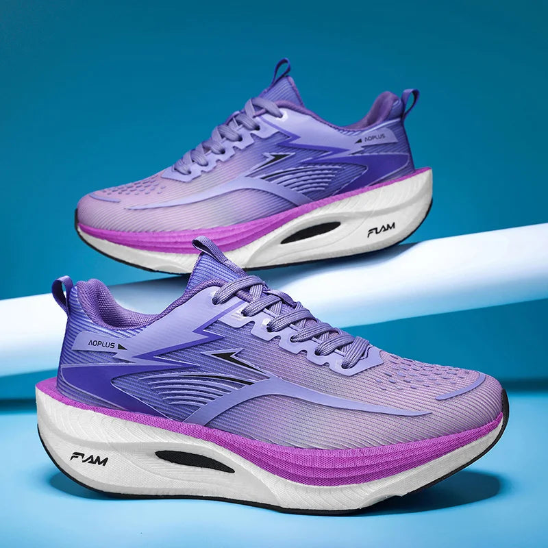 Unisex Sports Shoes Carbon Plate Walking Running Sneakers Shock-Absorbing Marathon Racing Athletics Training for Men & Women