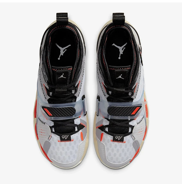 Nike originalni moški košarkarski čevlji JORDAN s srednjim zgornjim delom, oblazinjeni in trpežni, CD3002-101