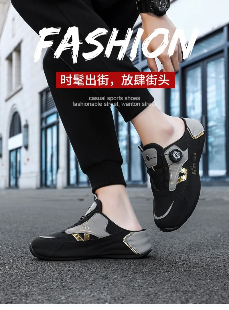Platform-sneakers med åndbart, trendy mesh til sommeren, nye sports- og fritidssko til mænd i store størrelser 39-48