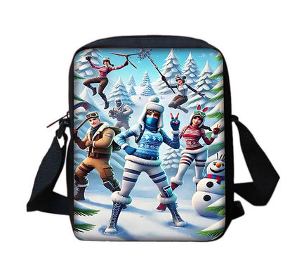 Hot Game Shooting Fortnite Child School Backpack with Shoulder Bag and Pencil Bags, School Bags for Boys and Girls, Best Gift