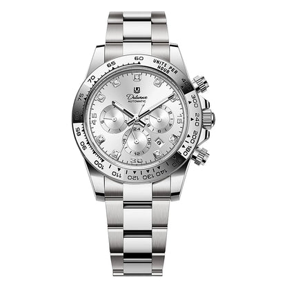 Watch For Men Luxury Stainless Steel Clock Fashion Casual Multi-functional Design Automatic Mechanical Wristwatch