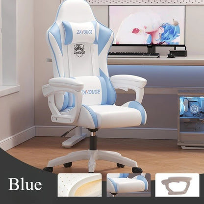 Ergonomic Office Chair with Back Support, Adjustable Height Swivel Gaming Chair with Armrests, Computer Desk Chair for Home Office & Work