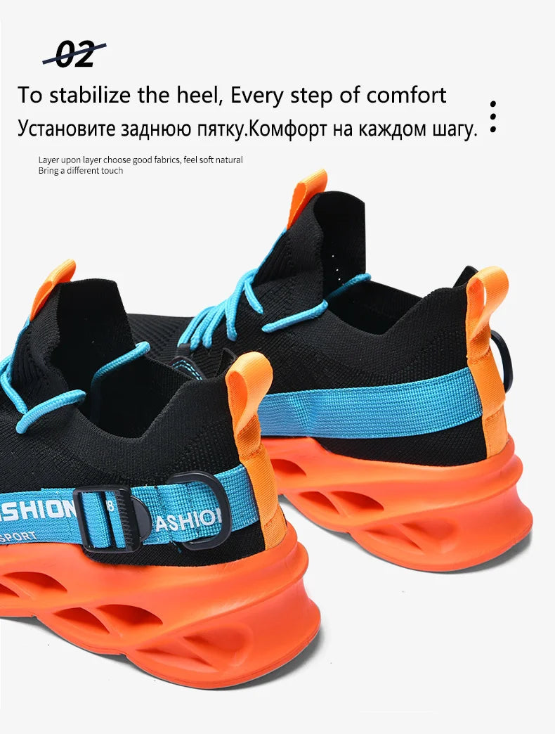 Men's Breathable Fashion Mesh Running Shoes High Quality Unisex Lightweight Tennis Athletic Sneakers 2023