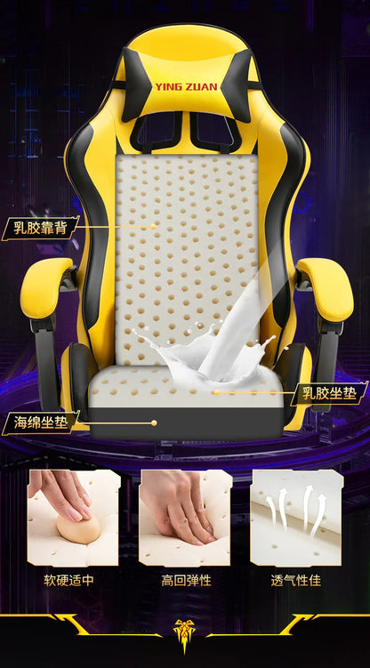 Gaming Chair for Computer Desk Office Home Use Ergonomic High Back Mesh Reclining PC Chair with Lumbar Support and Adjustable