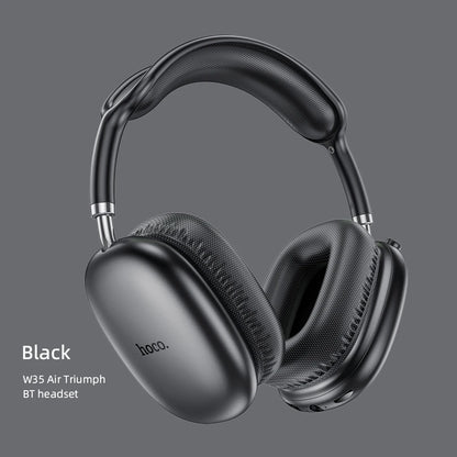 HOCO W35 Air Wireless Bluetooth 5.3 Over-Ear Headphones – Deep Bass Stereo Gaming Headset with Microphone, TF Card & AUX Mode, Waterproof Sports Headphones