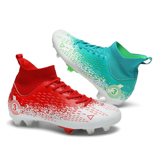 Size 31-45 Men's Soccer Shoes, Women's Football Boots, Kids' Soccer Cleats, Training Sneakers, Teenagers' Breathable Sport Footwear