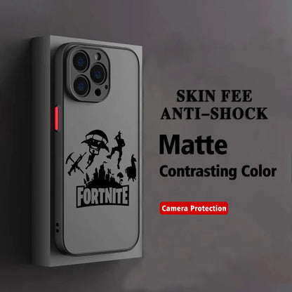 Capa para Telemóvel Hot Game F-Fortnites para Xiaomi Redmi Note 14 13 12 12S 11 11S 10 10S 9T 9S 8 7 Pro Plus 4G 5G, Tampa Traseira Transparente Mate