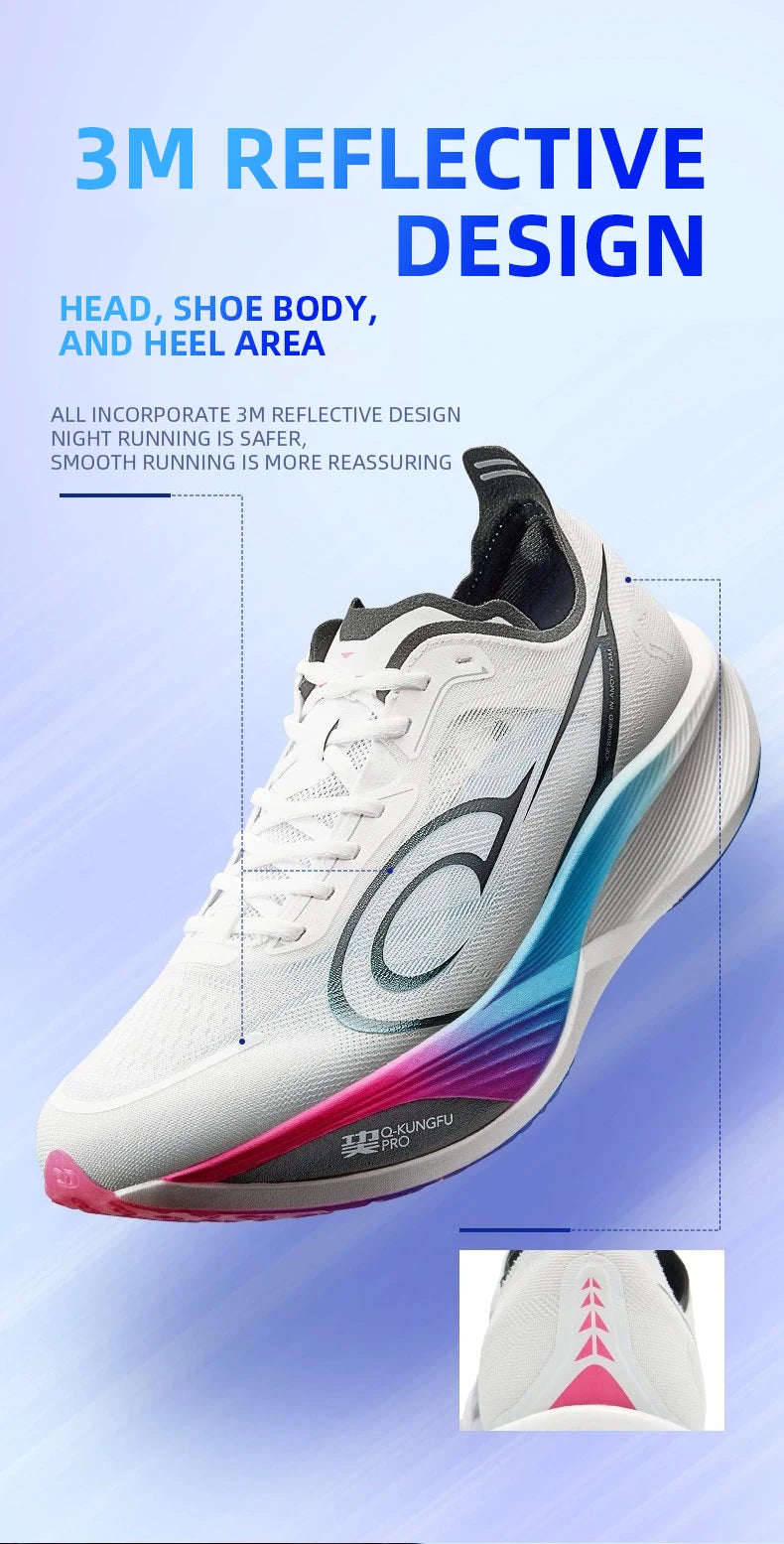 QIAODAN Feiying PB3 Enhanced Edition Professional Marathon Carbon Board hardloopschoenen herensneakers QDB023251299T