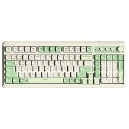 AULA S99 Keyboard 3-Mode Wireless Bluetooth Wired RGB Ergonomic 99Key Typing Mute Gaming Keyboard Custom PC Accessories Gifts