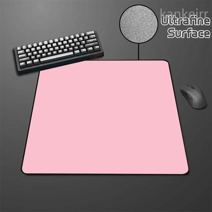 Alfombrilla de ratón Black Speed de color puro, alta elasticidad, base antideslizante, alfombrilla gaming premium para e-sports con superficie ultrafina, deskmat