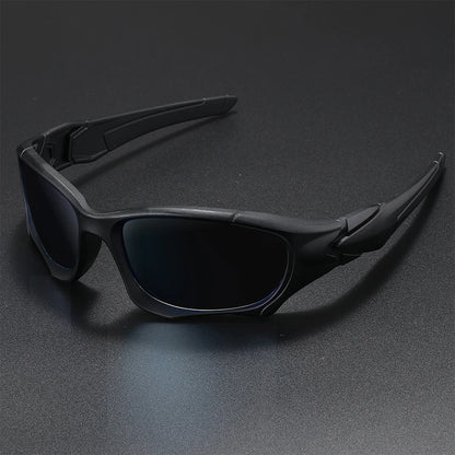Outdoor Sports Polarized Sunglasses Men Curve Cutting Frame Stress-Resistant Lens Shield Sun Glasses Wome
