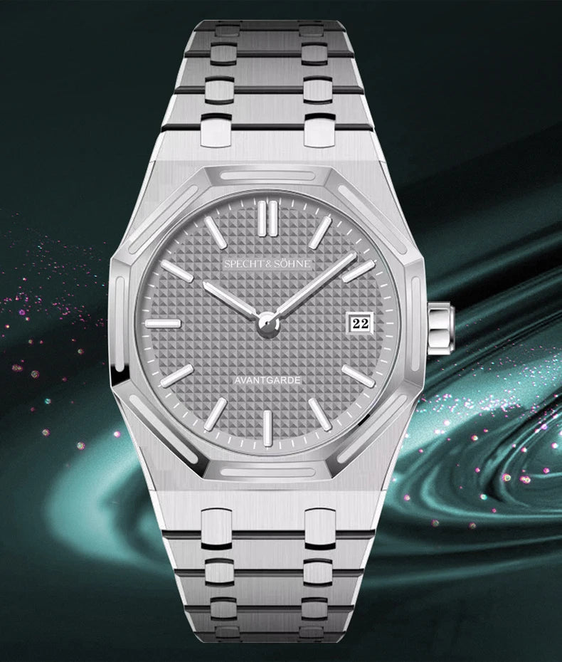 2026 New Specht & Söhne 38mm Quartz Wristwatch For Men Luminous Sapphire Crystal Ultrathin Stainless Steel Watch 50M Waterproof