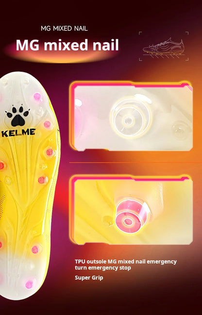 Kelme vrhunske nogometne čevlje s kratkimi žeblji, protizdrsne nogometne čevlje, z blaženjem za umetno travo, trening Mg nogometne čevlje