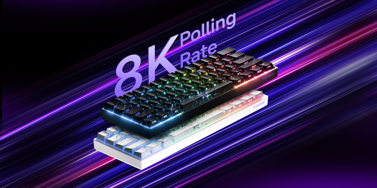 Akko MonsGeek FUN60 PRO&MAX HE Machanical Keyboard Magnetic Switch 60%  Gaming Keyboard Rapid Trigger 8K Custom Keyboard